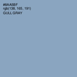 #8AA5BF - Gull Gray Color Image